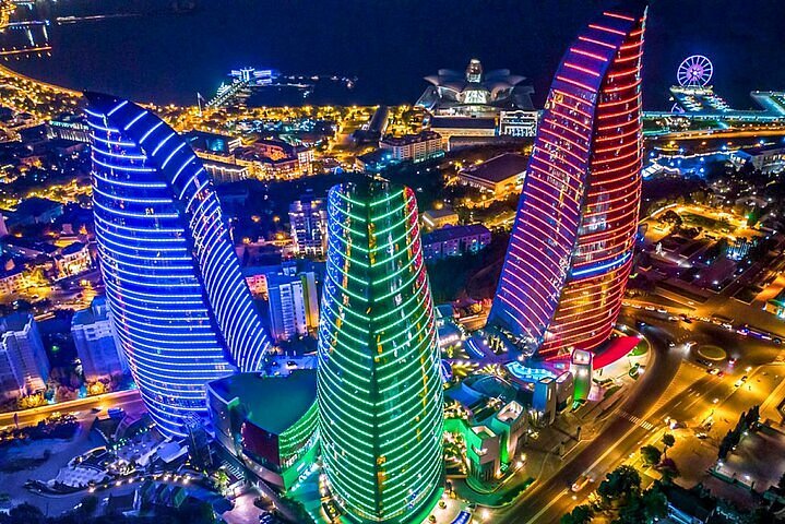 Flame Towers & Baku Boulevard