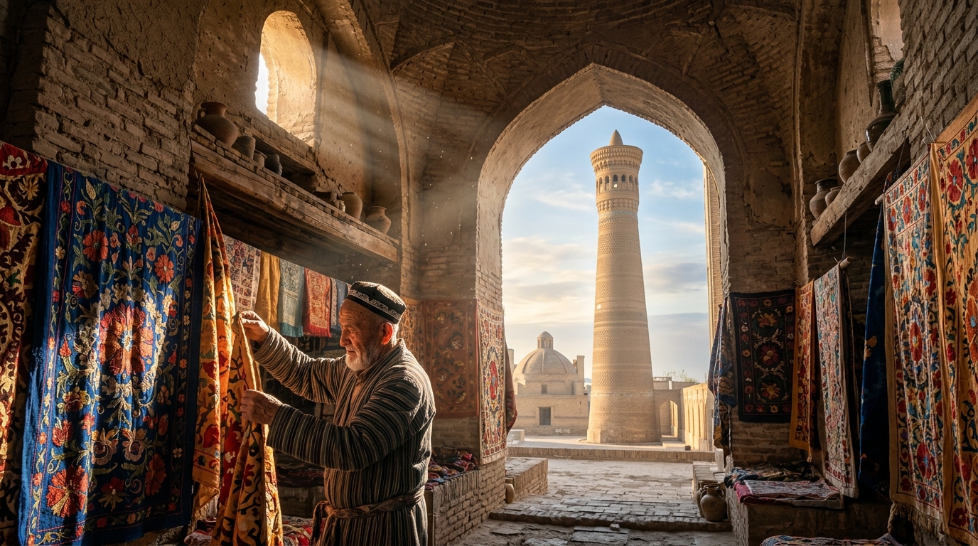 The Ultimate Central Asia Tour Package from India: A 10-Day Multi-Country Itinerary 2 Stunning ancient Islamic architecture of Silk Road monuments, a key highlight of Central Asia tour packages from India