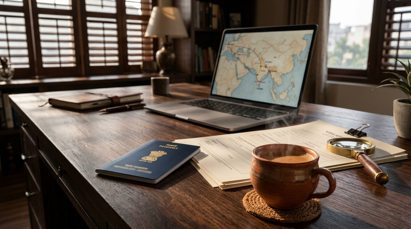 A step-by-step roadmap showing how to correct name mismatch on visa application documents for Indian travelers