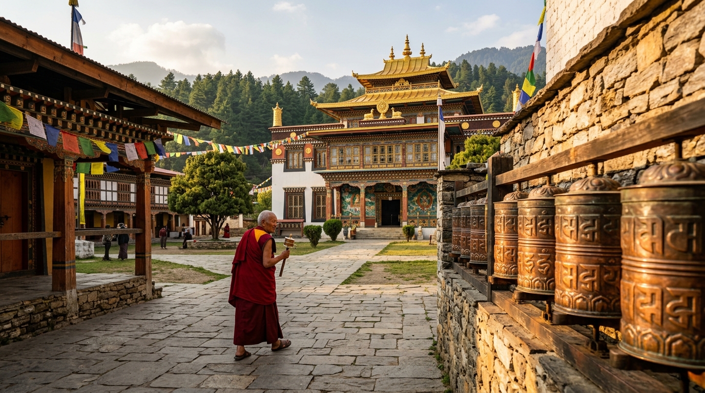 Dhakpo Shedupling Tibetan Buddhist Monastery in Mainpat