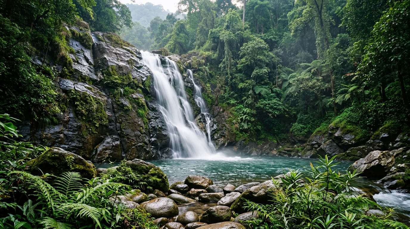 The Ultimate Munnar Itinerary: How to Plan the Perfect 3-Day Trip 2 A beautiful waterfall cascade in Munnar