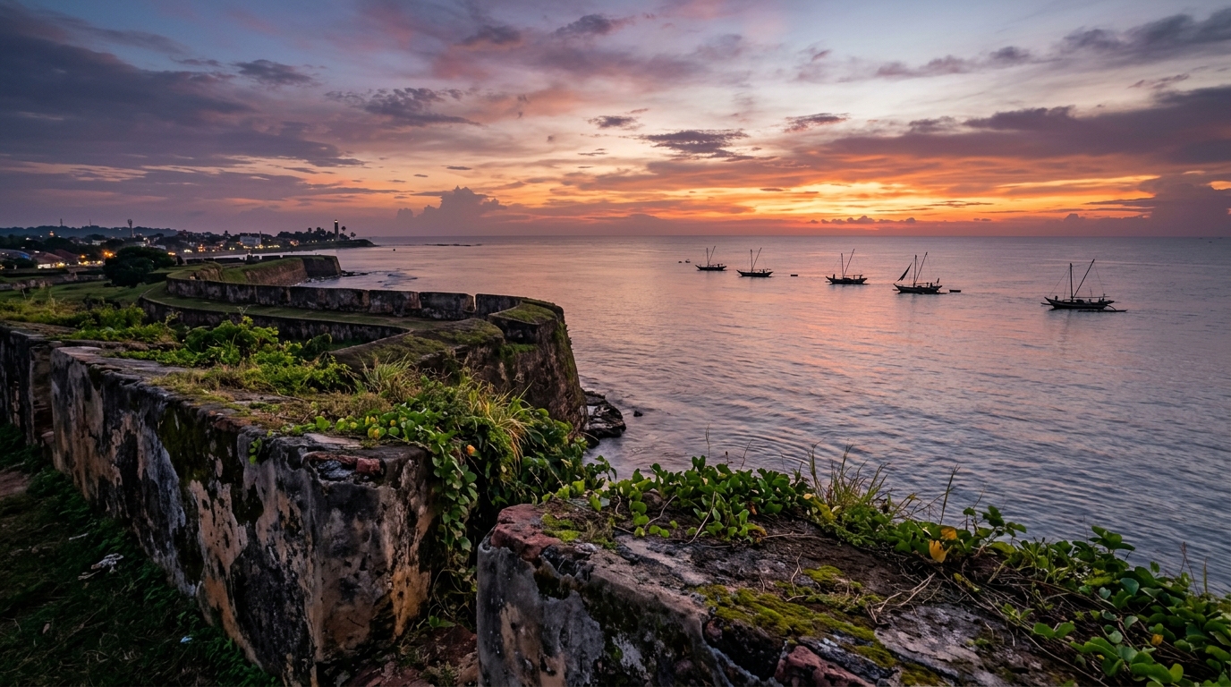 A quiet, beautiful tropical beach on the southern coast of Sri Lanka, perfect for relaxation during a 7-day Sri Lanka itinerary.