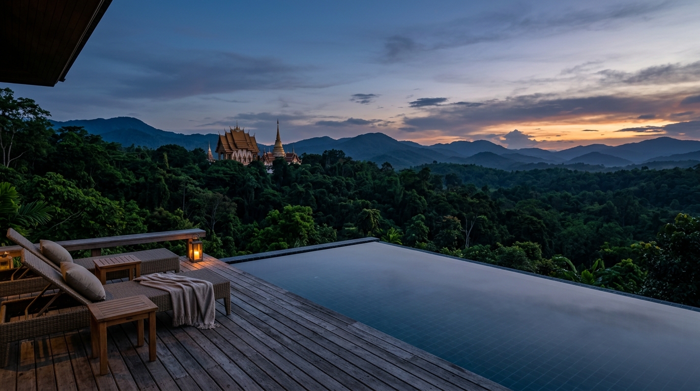 A scenic view of Thai islands and longtail boats, depicting a memorable journey planned within an affordable Thailand trip cost from India