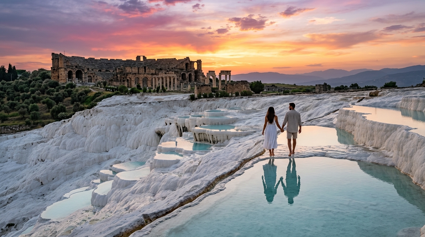A luxury private yacht cruising along the stunning turquoise coastline of Antalya, standard in luxury Turkey honeymoon packages from India.