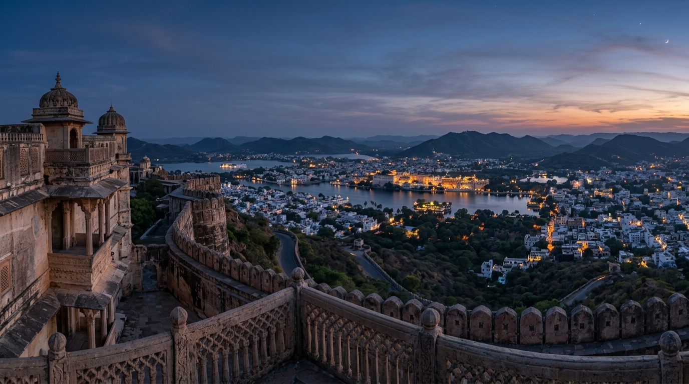 Sajjangarh Monsoon Palace offering panoramic views as part of a 3-day Udaipur itinerary