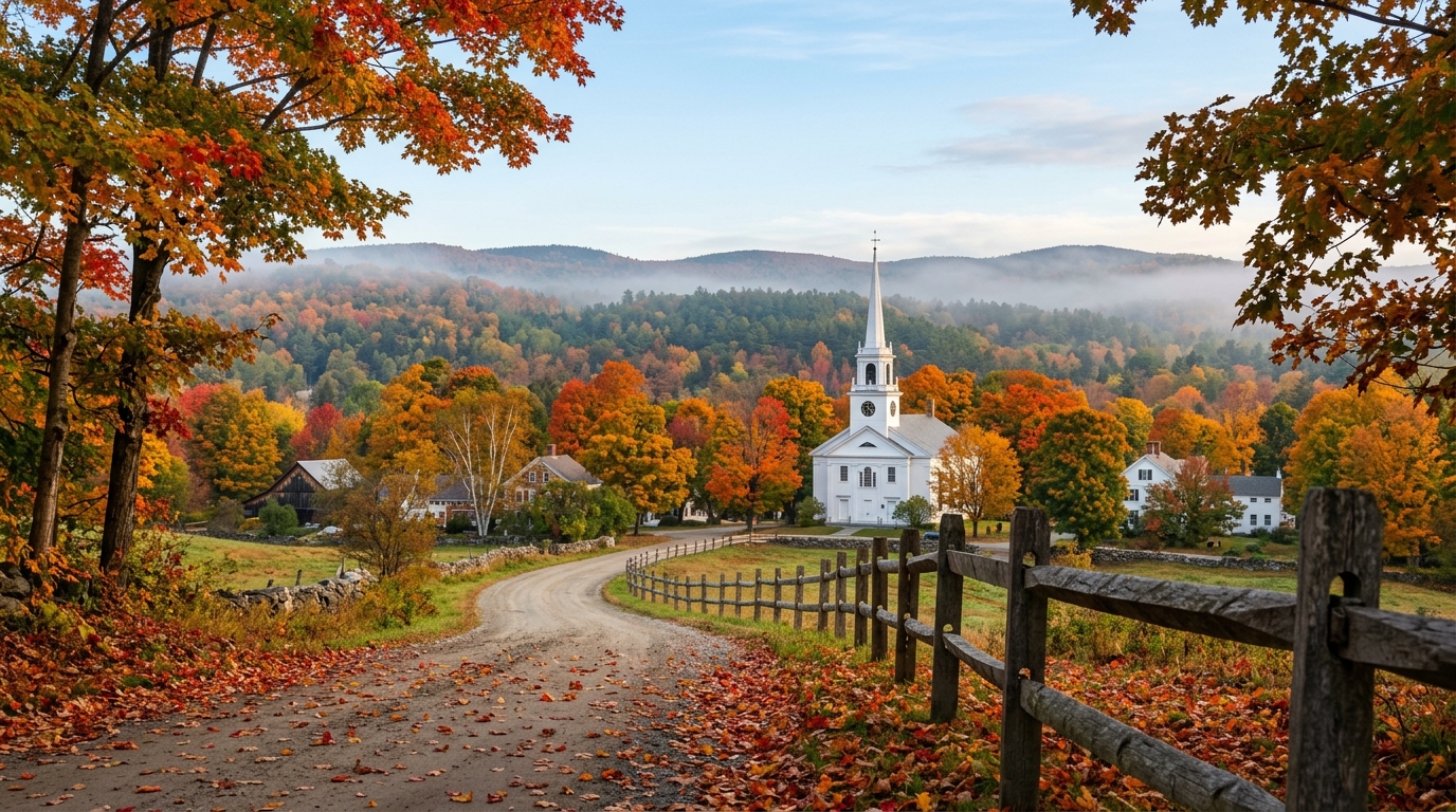 Beautiful autumn foliage in the USA, a popular time for America tour packages from India