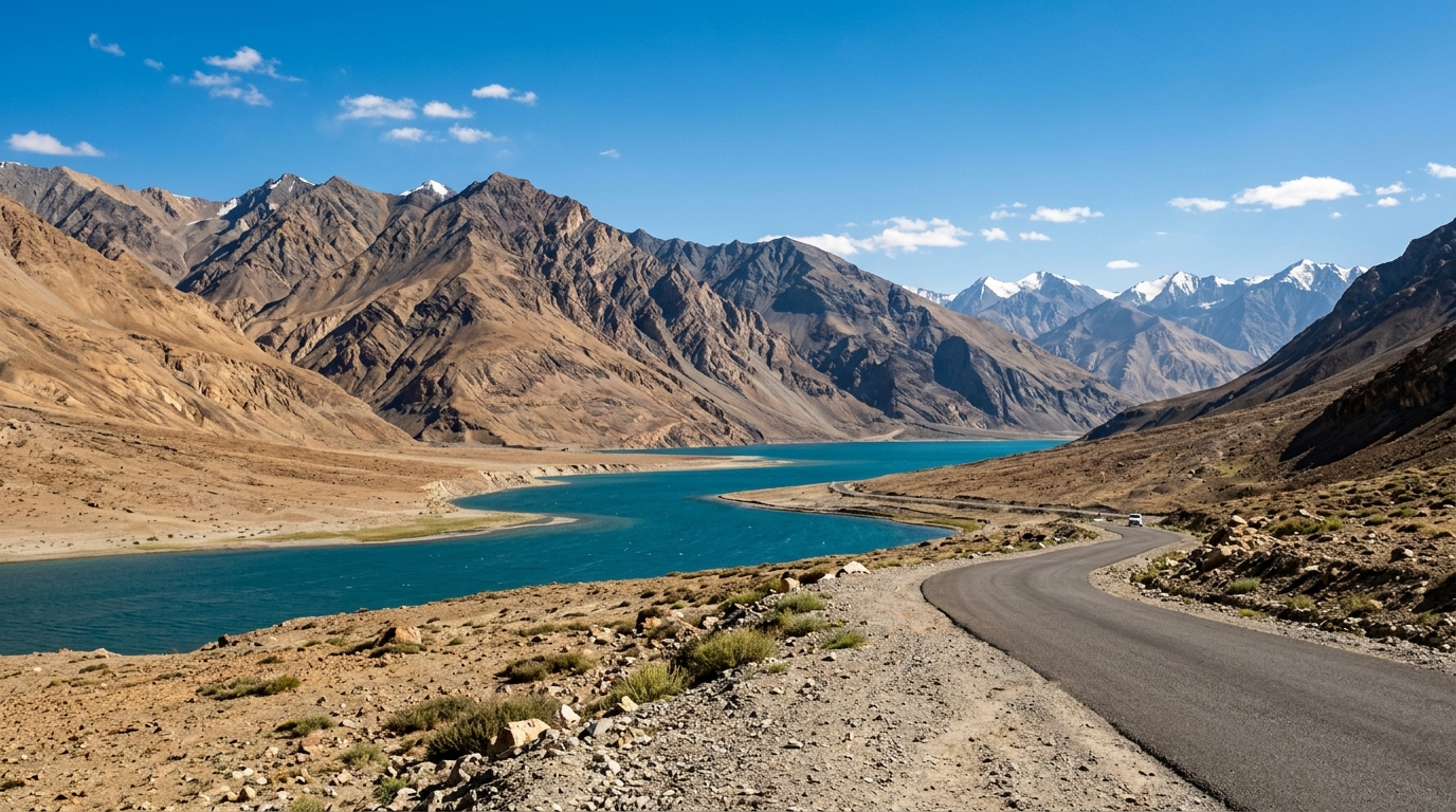 Stunning landscape of a top travel destination in India during the lush green month of August