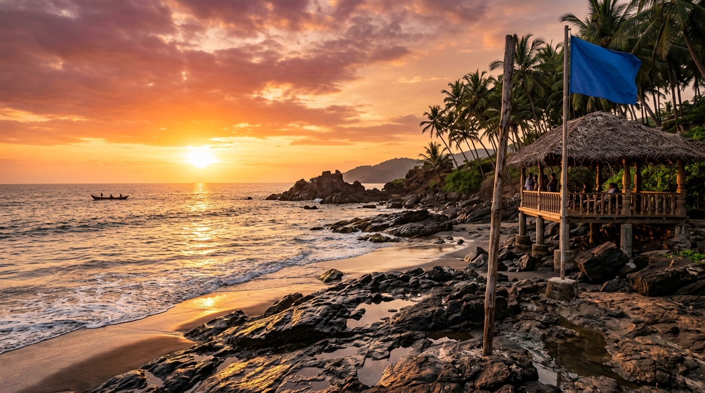 Blue Flag Beaches in India: The Ultimate Guide to India's Cleanest Coastal Escapes 1 A beautifully clean shoreline at one of the certified Blue Flag beaches in India
