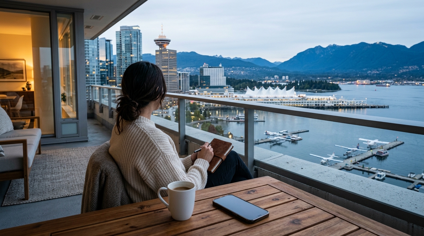 A visa applicant performing an online Canada visa status check using a secure portal