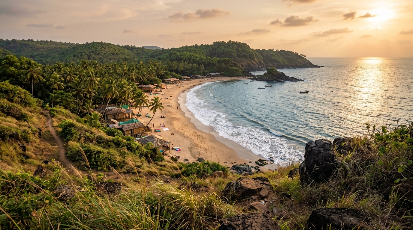 Scenic mountains and budget travel spots in India representing cheap travel destinations in india
