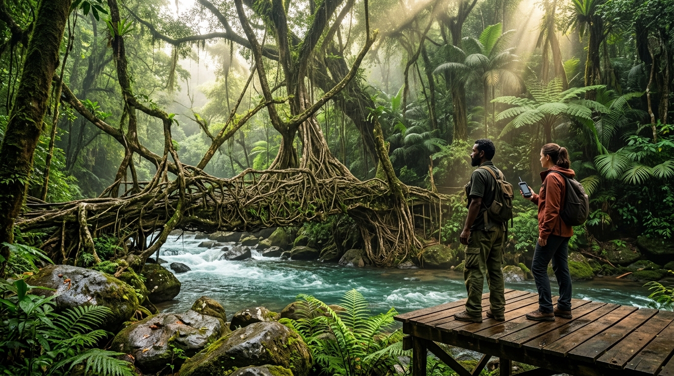 Cryptocurrency tourism in India exploration in the dense Meghalaya forests for Mande Burung tracking