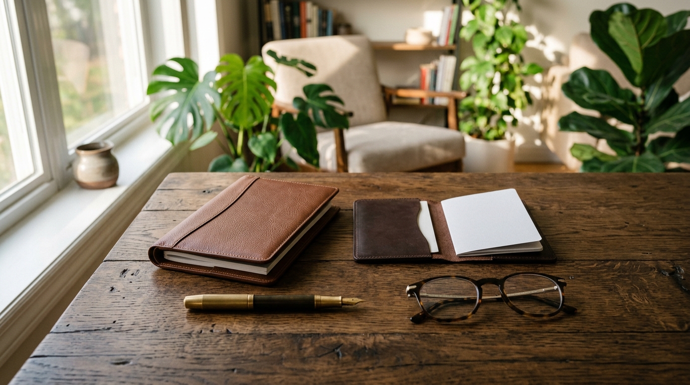 Organized folder containing documents to carry for US visa interview