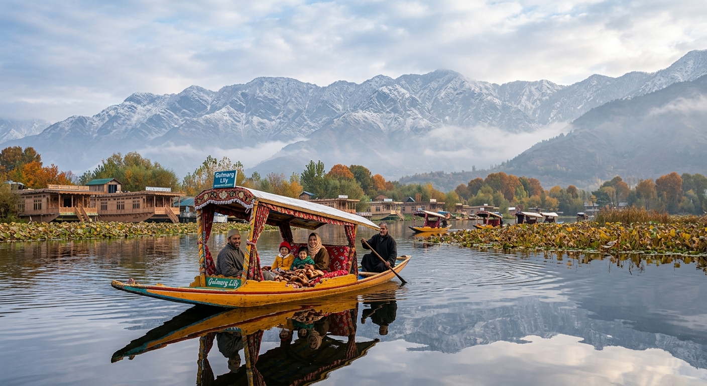 A family enjoying a scenic holiday in India with premium family tour packages
