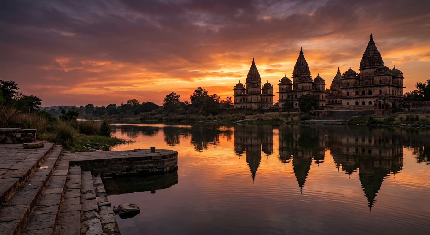 A quiet eco-friendly mountain village and natural environment highlighting sustainable hidden tourist places in India