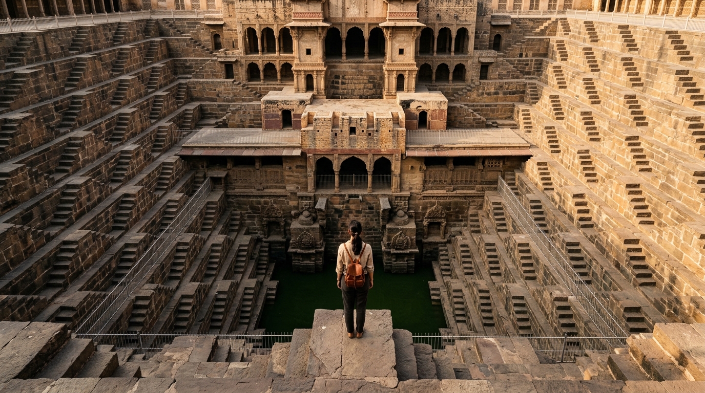 Planning a travel itinerary for an India trip featuring maps and guidebooks