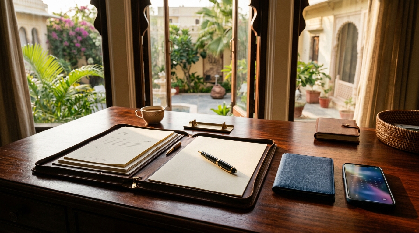 Meticulous organization of income tax return for visa application files