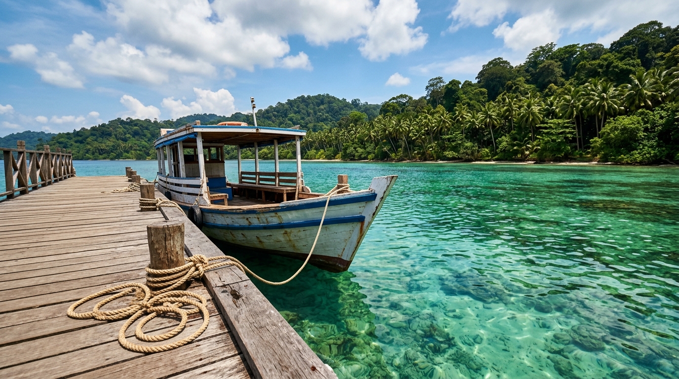 Pristine white sand beach in Havelock Island Andaman where travelers check is passport required for andaman from india