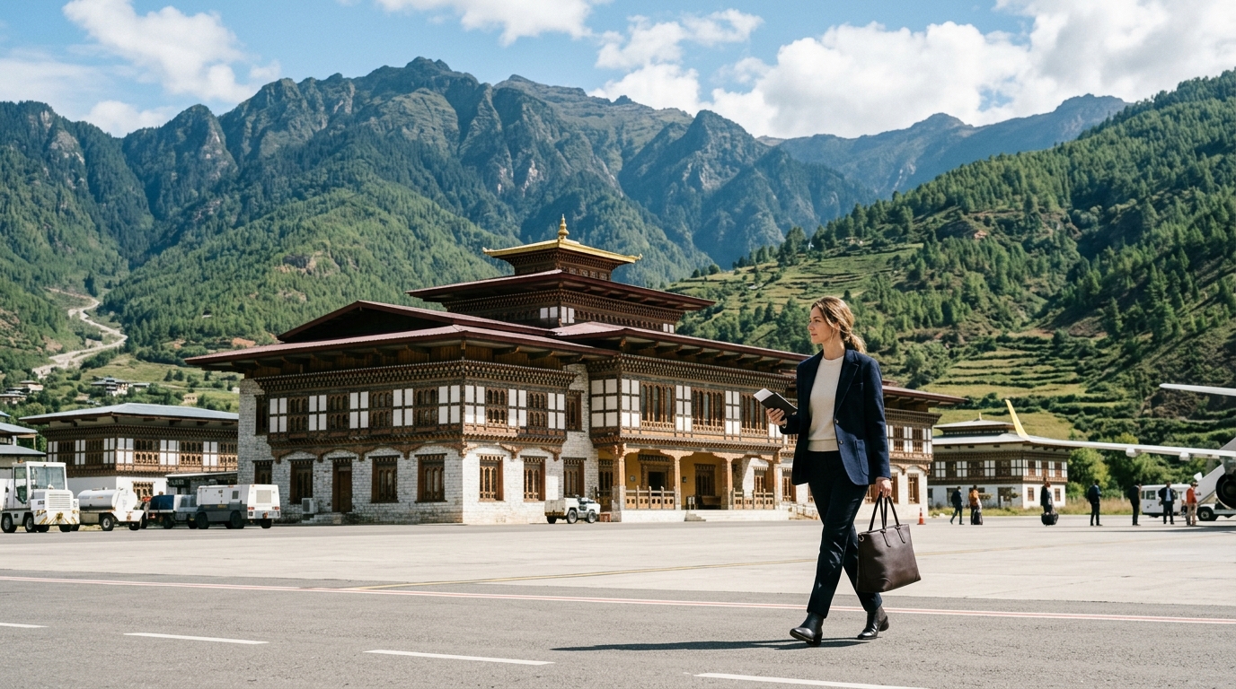 Indian tourists planning their documentation and permits for Bhutan trip
