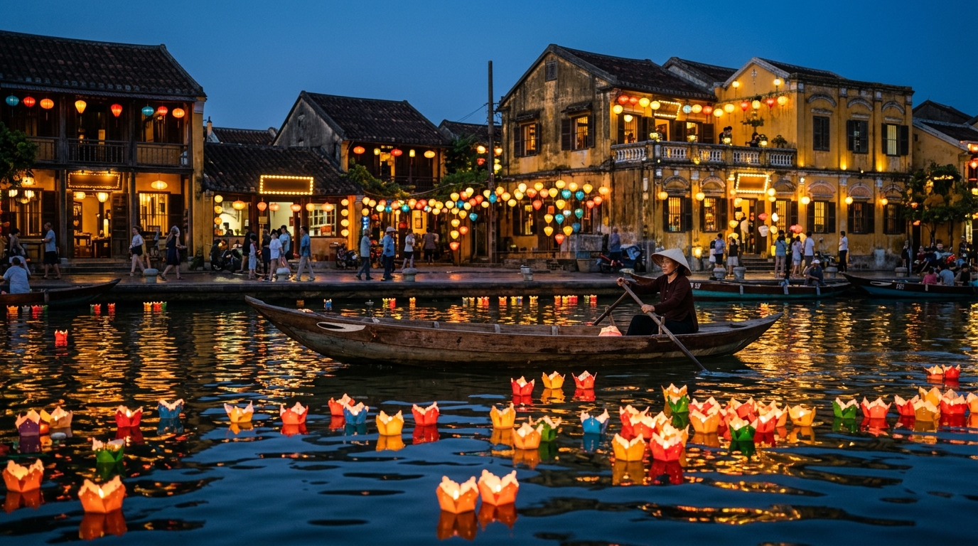 Scenic landscape of Halong Bay in Vietnam showing limestone karsts and traditional boats, proving why is vietnam a good place to visit