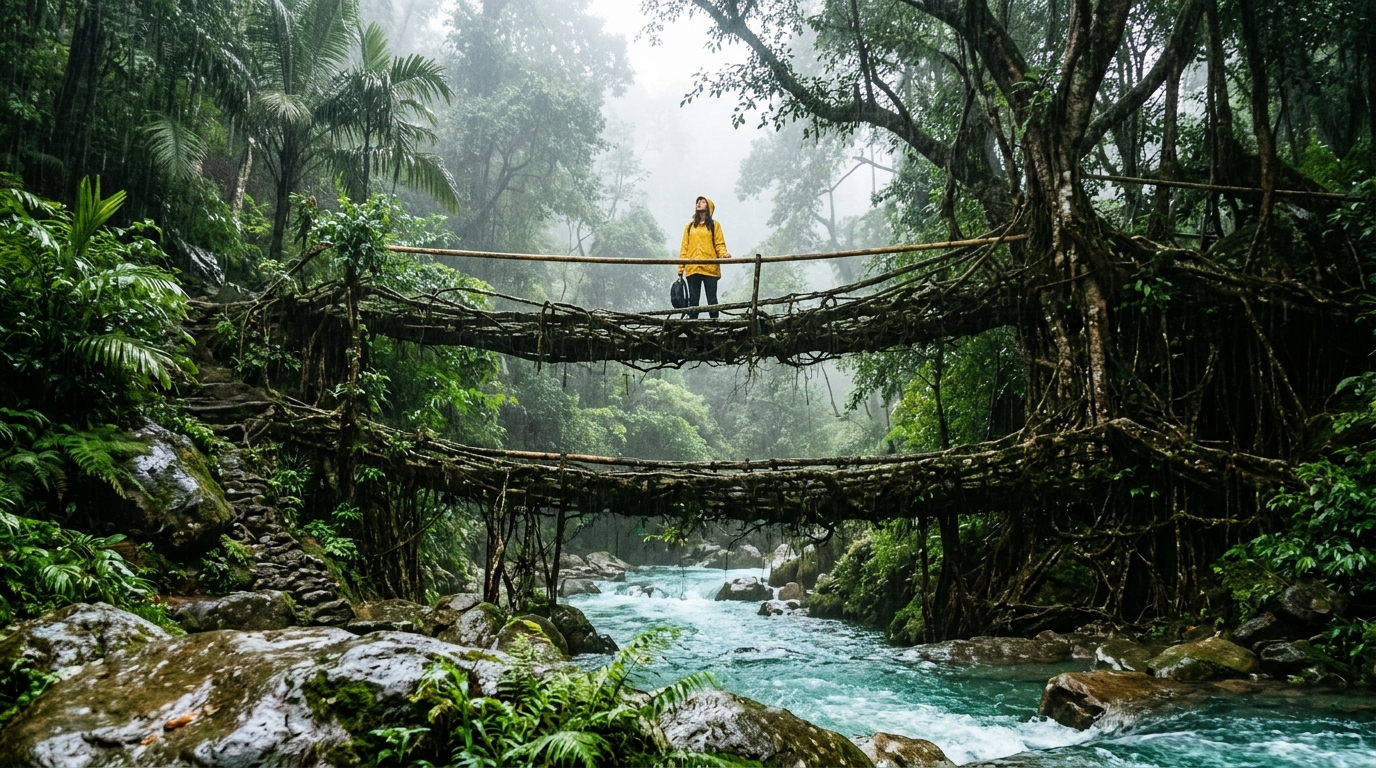 Breathtaking tea estates and waterfalls highlighting the best July travel destinations in India