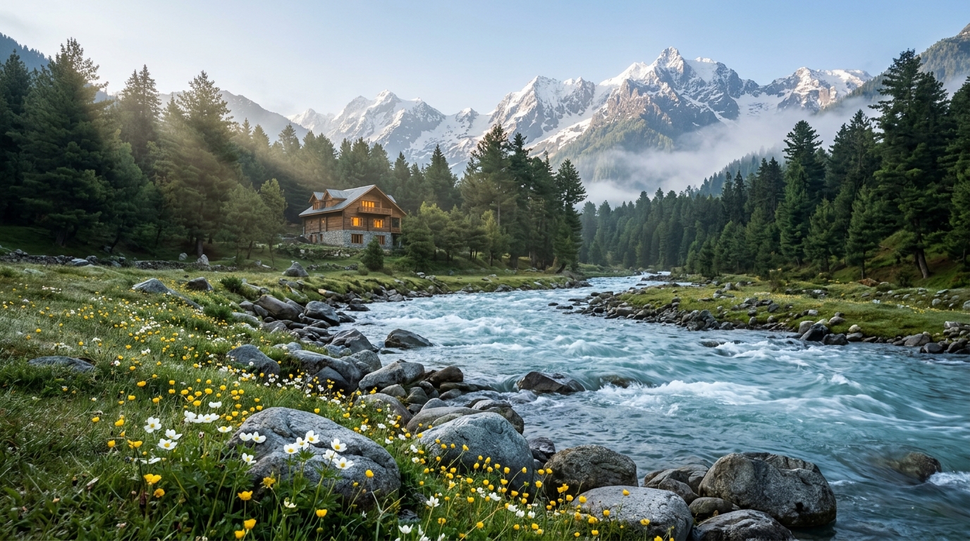 The Ultimate Kashmir Honeymoon Package from India: A Romantic 6-Day Itinerary for Your Dream Getaway 1 Gulmarg Gondola and scenic snow-capped mountains included in a Kashmir honeymoon package from India