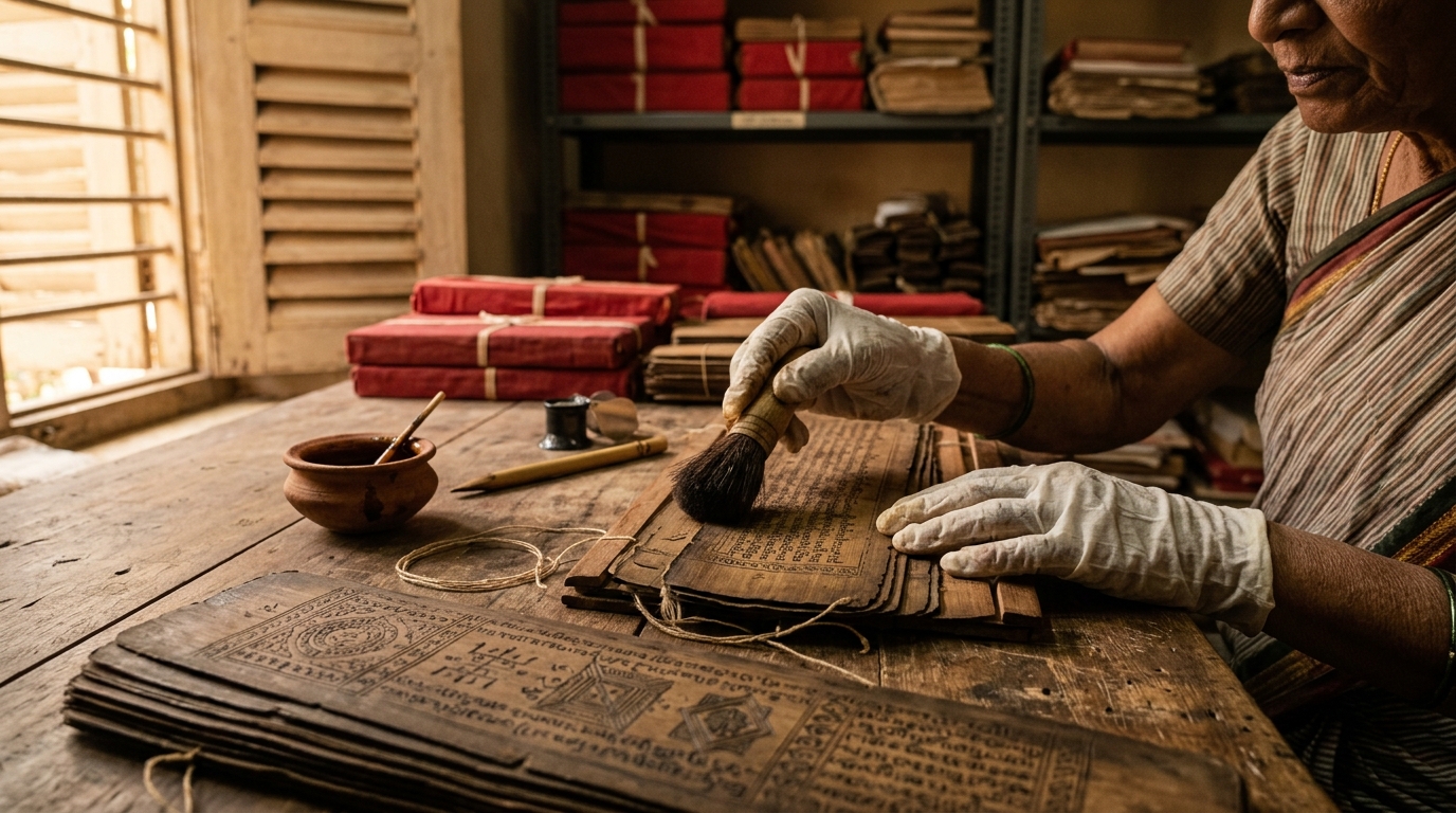 The Ultimate Guide to Library and Archive Tourism in India: Exploring Historic Collections and Literary Heritage 2 Digitized archival research station illustrating library and archive tourism india