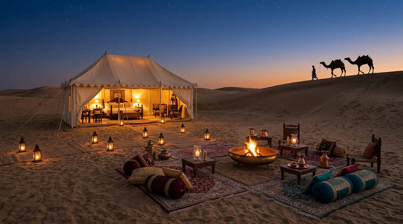 Exquisite palace hotel interior showcasing Rajasthan heritage under luxury India tour packages