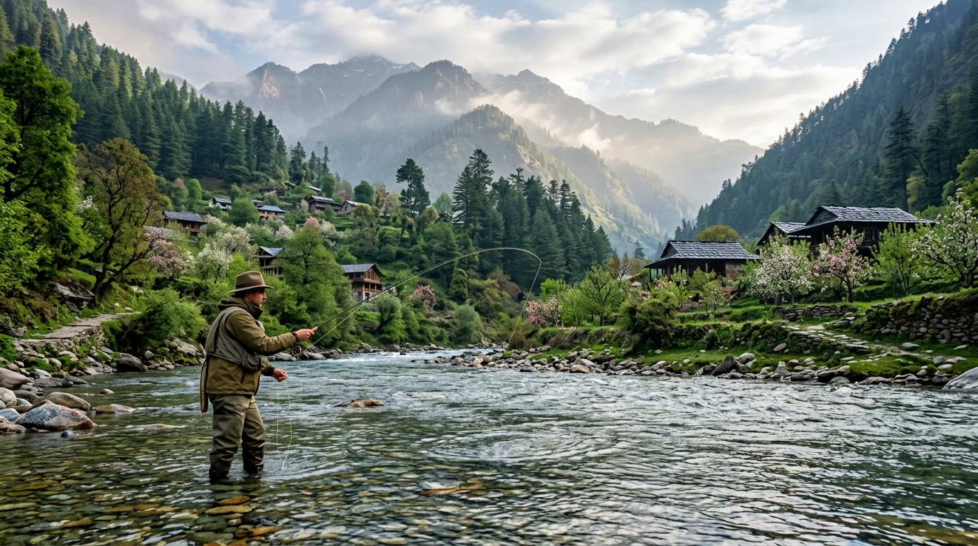Pristine mountain valley in northern India, representing secluded may places to visit in india