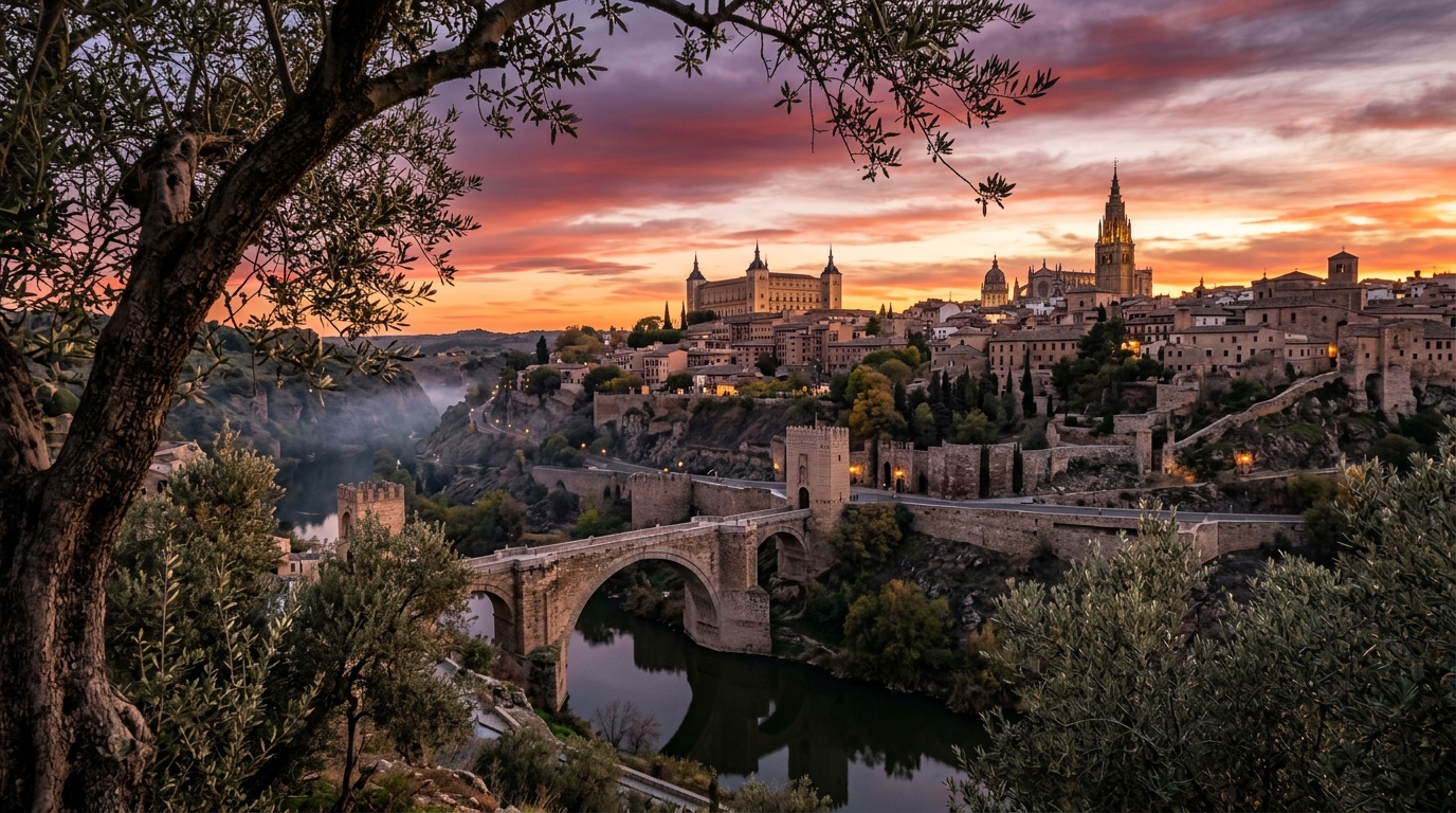 A traveler packing a bag with European currency, passport, and Spain travel itinerary