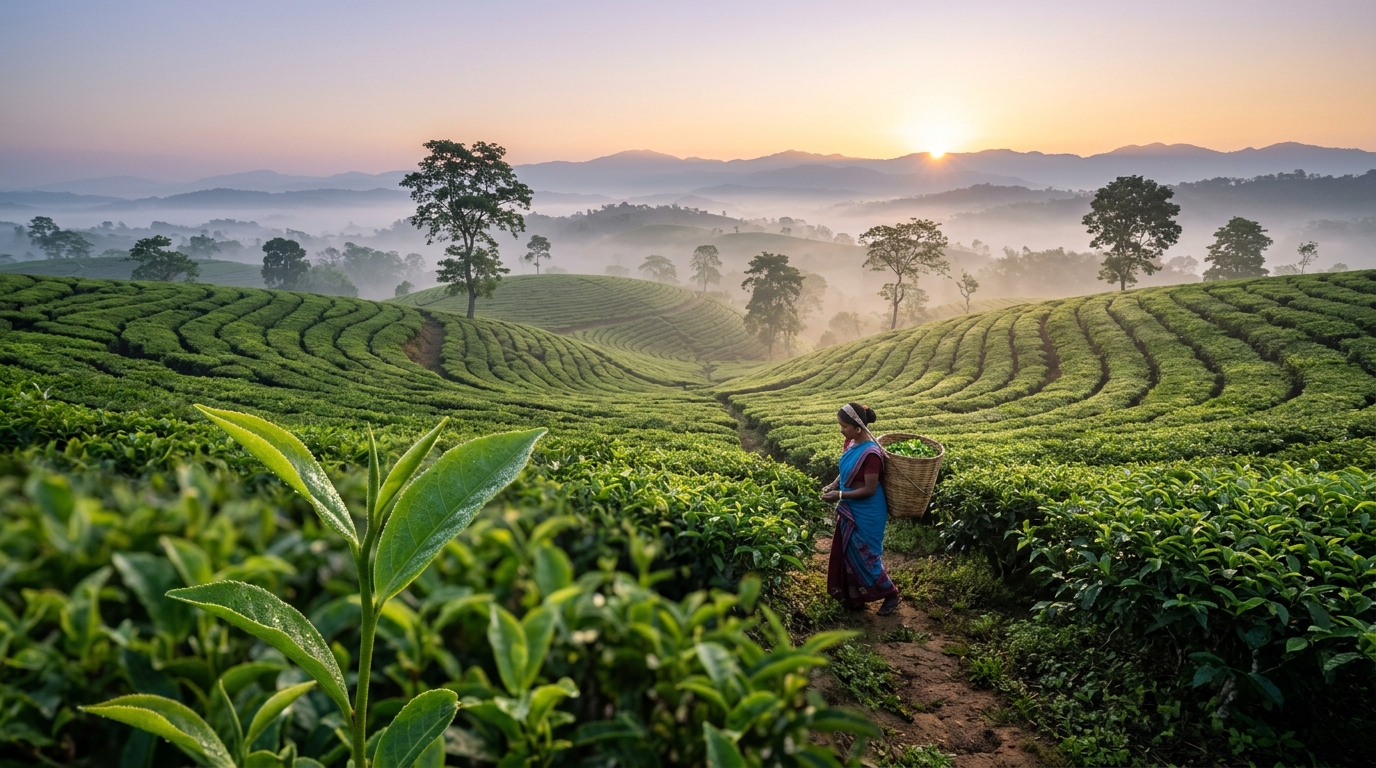 A picturesque valley view of Northeast India perfect for north east india tour packages