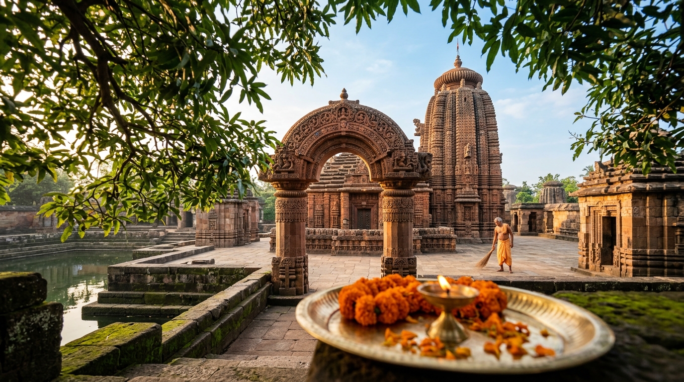 Ancient Kalingan temple architecture featured in Odisha tour packages