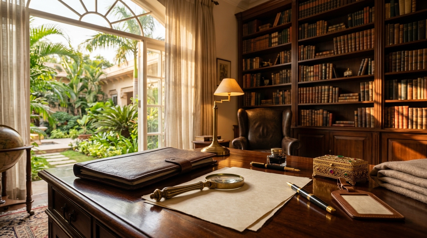 A traveler organizing their bank statements and passport as proof of financial capability for visa processing