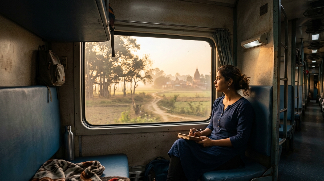 A solo traveler planning their solo travel itinerary India route