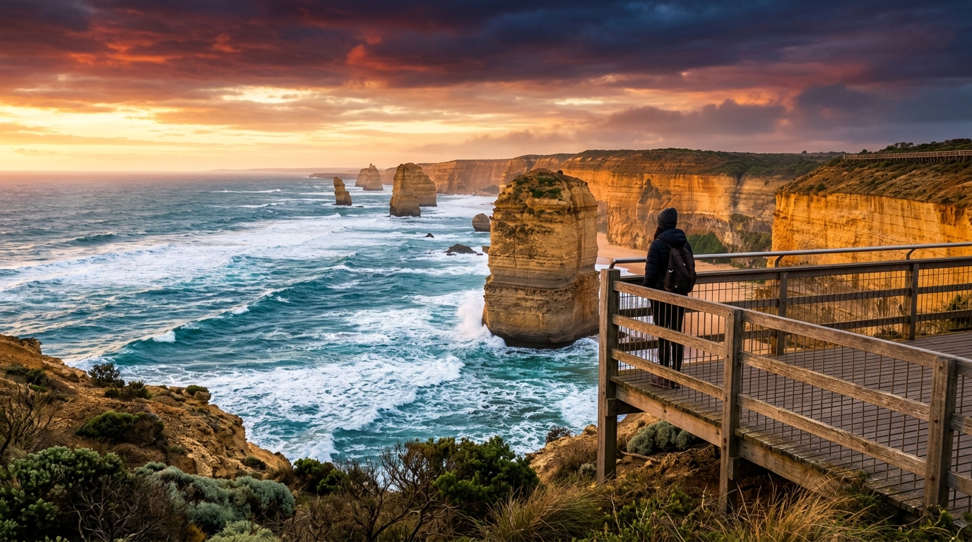 A planned travel itinerary for an Australian holiday