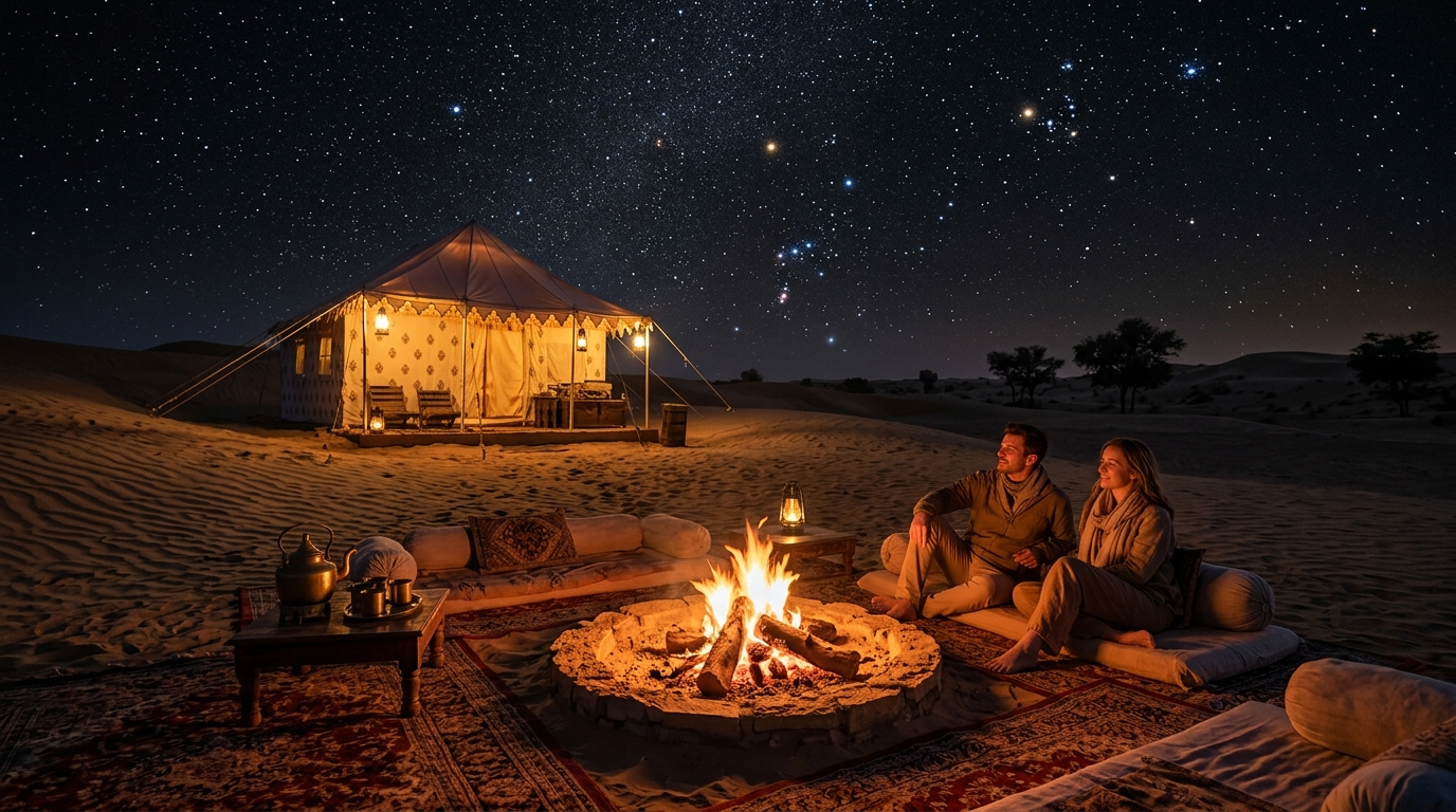 An awe-inspiring silhouette of a traveler looking at the starry night sky and the Milky Way, celebrating stargazing in India