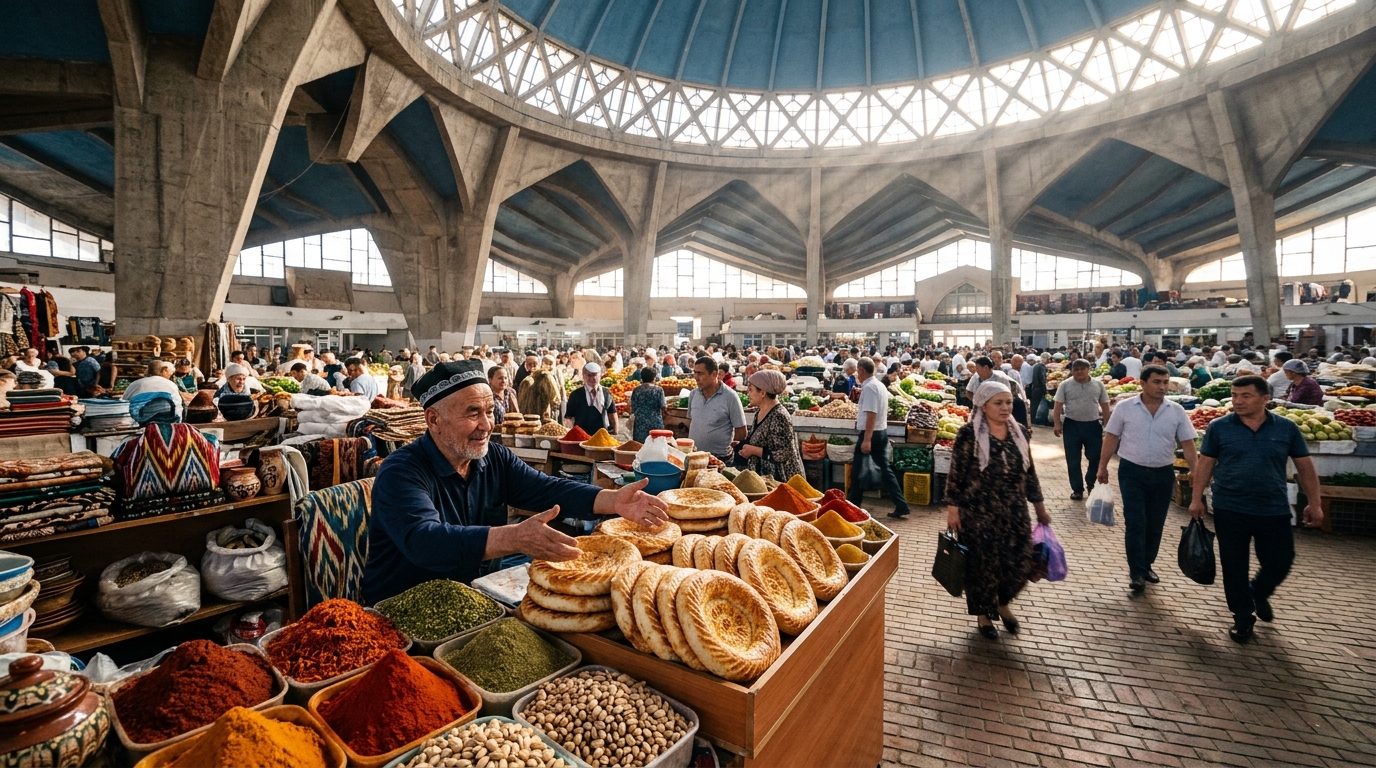 The Ultimate Uzbekistan Tour Package from India: An Unforgettable Tashkent-Samarkand Itinerary 1 The stunning, blue-tiled majestic domes and towers of Registan Square in Samarkand, Uzbekistan