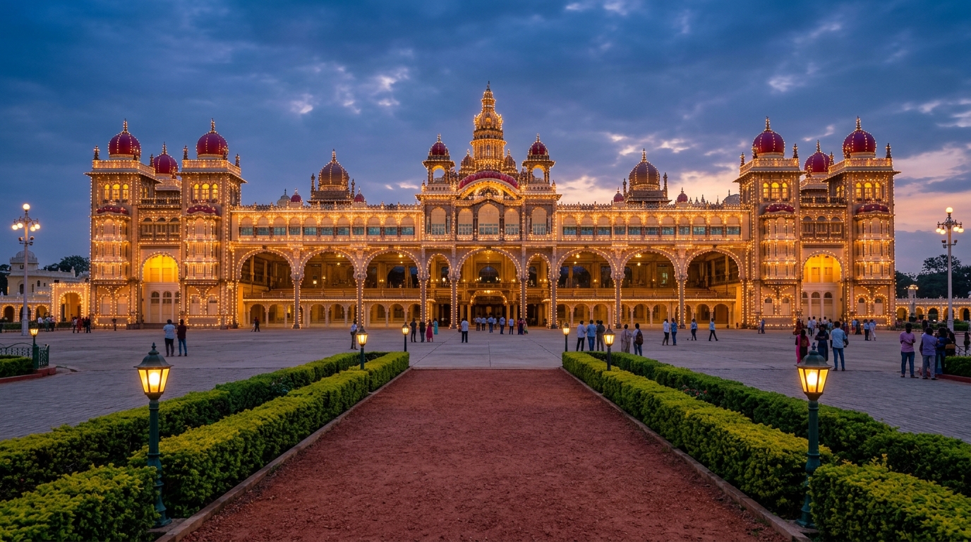 Scenic perspective of Umaid Bhawan Palace in Jodhpur, representing the grandeur of the top 10 royal palaces in india