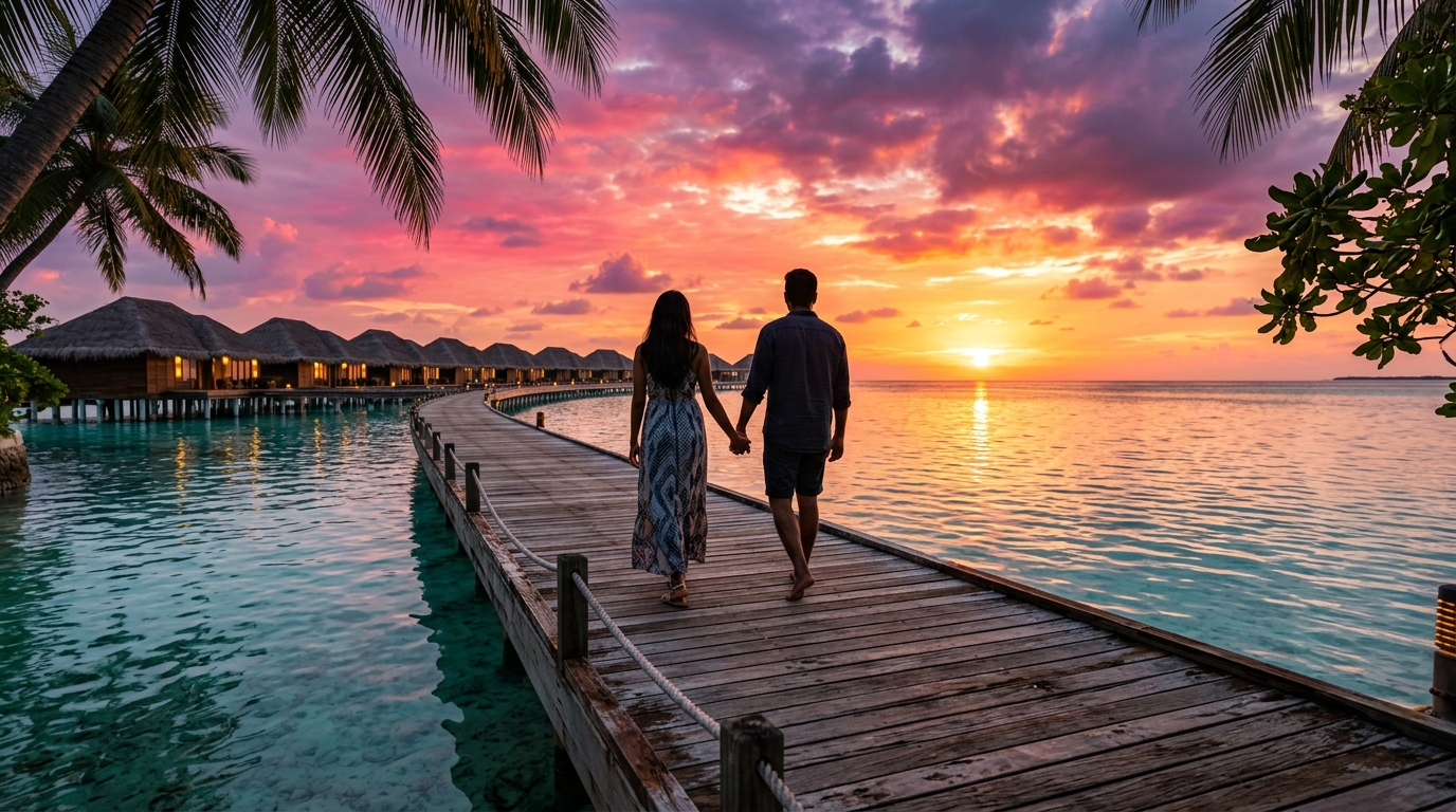 Newly married couple from India planning travel with visa documents